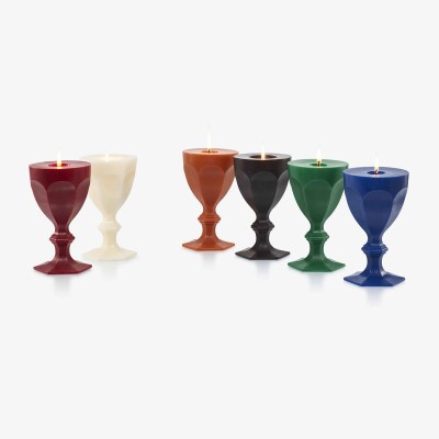 Candela bicchiere Harcourt Blu 20 cm [df48bc24]